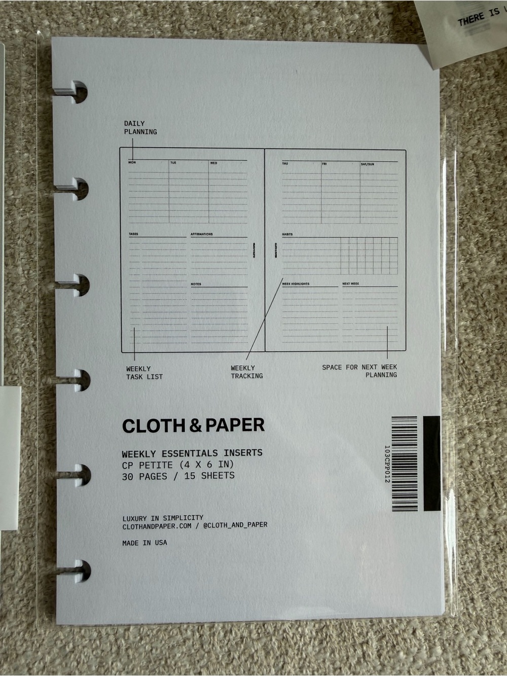Cloth & Paper CP Petite Planner Bundle Dashboards Inserts Dividers Accessories - Picture 7 of 16